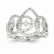 14k White Gold Diamond Ring