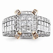 14k Two-toned Diamond Ring