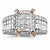 14k Two-toned Diamond Ring