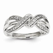 14k White Gold Diamond Fashion Ring