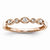14k Pink Gold Diamond Fashion Ring