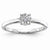 14k White Gold Diamond Engagement Ring