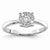 14k White Gold Diamond Engagement Ring