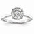 14k White Gold Diamond Engagement Ring