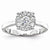 14k White Gold Diamond Engagement Ring