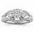 14k White Gold Diamond Fashion Ring