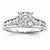 14k White Gold Diamond Engagement Ring