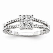 14k White Gold Diamond Fashion Ring