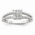 14k White Gold Diamond Fashion Ring