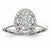 14k White Gold Diamond Engagement Ring