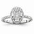 14k White Gold Engagement Diamond Ring