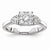 14k White Gold Diamond Engagement Ring