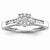 14k White Gold Diamond Engagement Ring