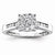14k White Gold Diamond Engagement Ring