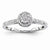 14k White Gold Diamond Engagement Ring