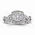 14k White Gold Diamond Engagement Ring