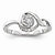 14k White Gold Diamond Engagement Ring