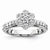 14k White Gold Diamond Engagement Ring