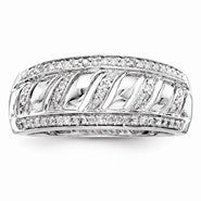 14k White Gold Diamond Fashion Ring