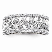 14k White Gold Diamond Fashion Ring