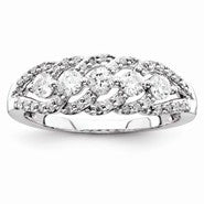 14k White Gold Diamond Fashion Ring