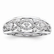 14k White Gold Diamond Fashion Ring