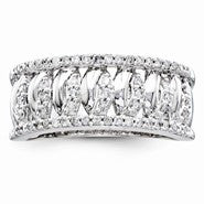 14k White Gold Diamond Fashion Ring
