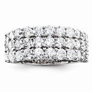 14k White Gold Diamond Wedding Band