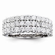 14k White Gold Diamond Wedding Band