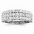 14k White Gold Diamond Wedding Band