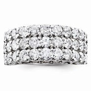 14k White Gold Diamond Wedding Band