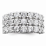 14k White Gold Diamond Wedding Band