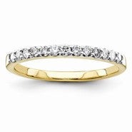 14k Yellow Gold Diamond Wedding Band