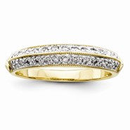 14k Yellow Gold Diamond Wedding Band