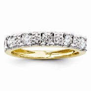 14k Yellow Gold Diamond Wedding Band