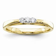 14k Yellow Gold Diamond Wedding Band