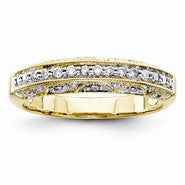 14k Yellow Gold Diamond Wedding Band