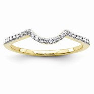 14k Yellow Gold Diamond Wedding Band