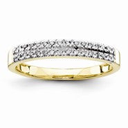 14k Yellow Gold Diamond Wedding Band