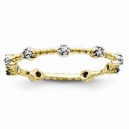 14k Yellow Gold Diamond Wedding Band