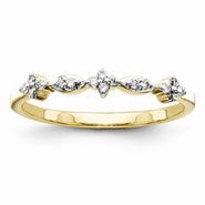 14k Yellow Gold Diamond Wedding Band