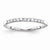 14k White Gold Diamond Wedding Band