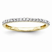 14k Yellow Gold Diamond Wedding Band
