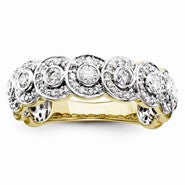 14k Yellow Gold Diamond Wedding Band