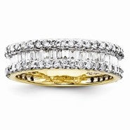 14k Yellow Gold Diamond Wedding Band