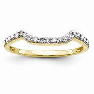 14k Yellow Gold Diamond Wedding Band