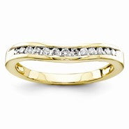 14k Yellow Gold Diamond Wedding Band