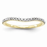 14k Yellow Gold Diamond Wedding Band