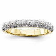 14k Yellow Gold Diamond Wedding Band