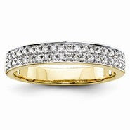 14k Yellow Gold Diamond Wedding Band